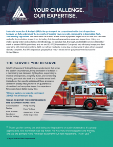 Lifting Services Fire Department Brochure