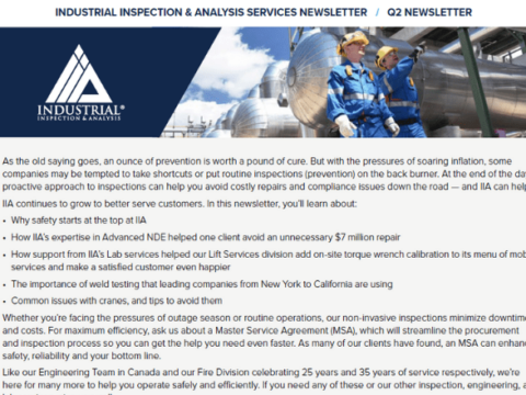 Industrial Inspection News