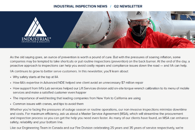 Industrial Inspection News