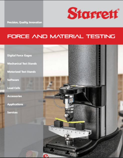 FORCE AND MATERIAL TESTING Brochure Image