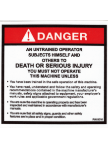 Safety and Warning Labels