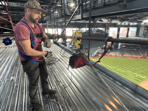 IIA’s Advanced Wire Rope Testing Scores Home Run for Major League Baseball Stadium