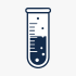 gray fluid testing icon
